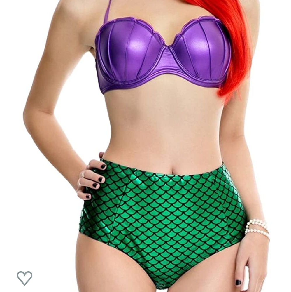 High waist mermaid bikini set
